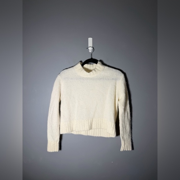 Everlane Alpaca Blend Cropped Crewneck Sweater Size XS - Picture 2 of 6